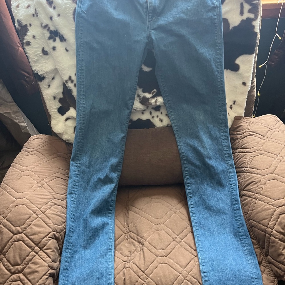 Earnest Sewn Women's Straight Leg Blue Jeans